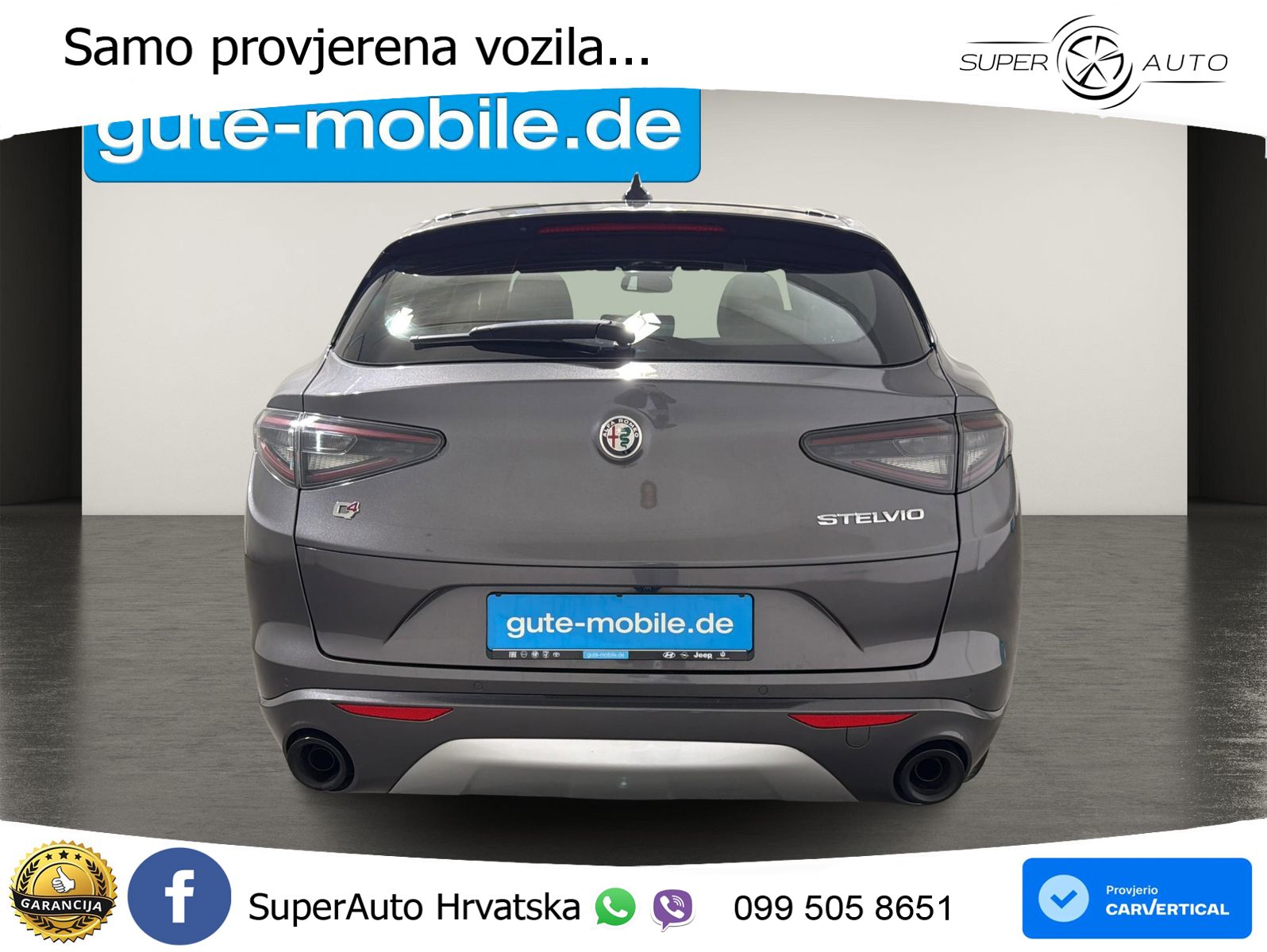 Alfa Romeo Stelvio 2.0 Turbo (280 KS) Q4 Automatic LED+GR SJED+ACC
