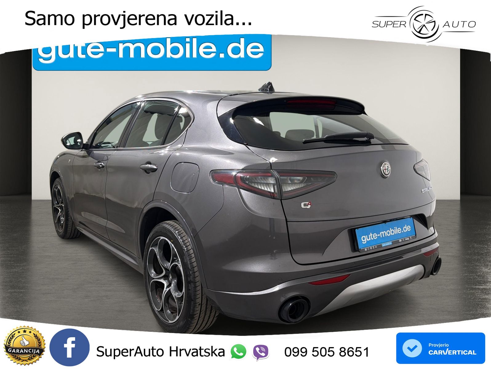 Alfa Romeo Stelvio 2.0 Turbo (280 KS) Q4 Automatic LED+GR SJED+ACC