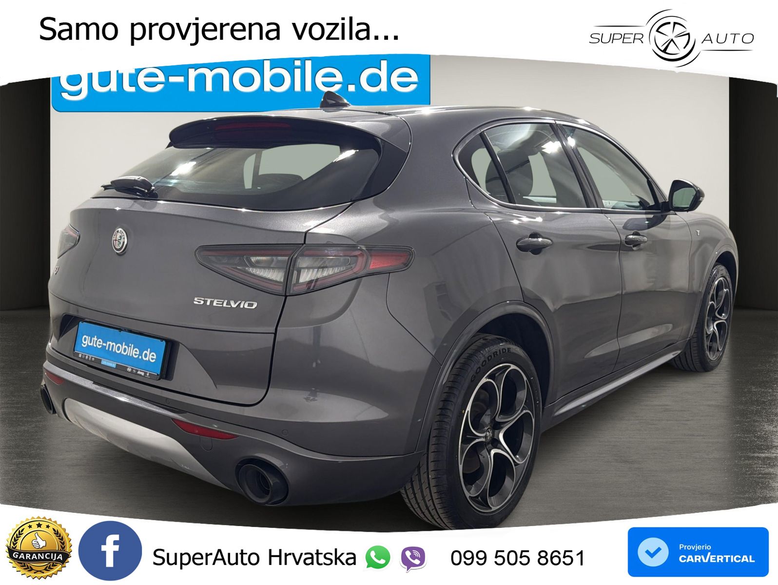 Alfa Romeo Stelvio 2.0 Turbo (280 KS) Q4 Automatic LED+GR SJED+ACC