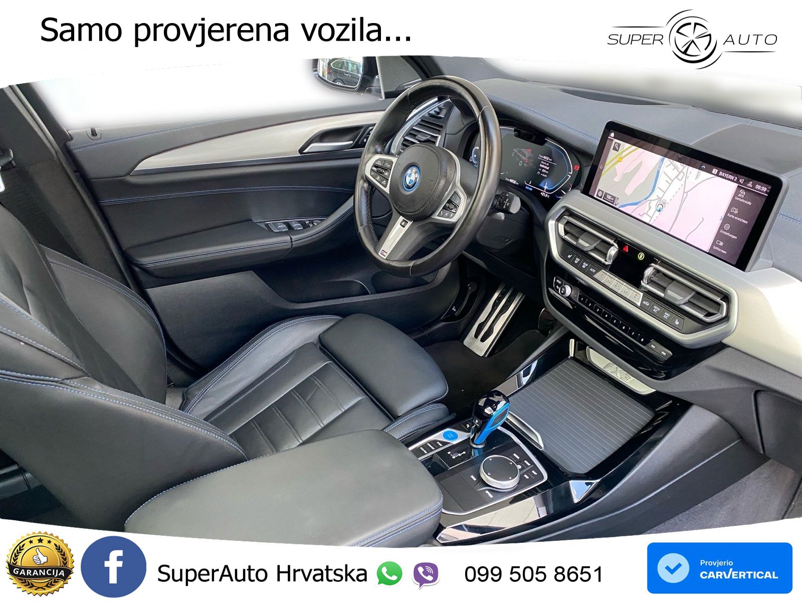 BMW iX3 80 kWh (286 KS) M Sport LED+GR SJED+ACC