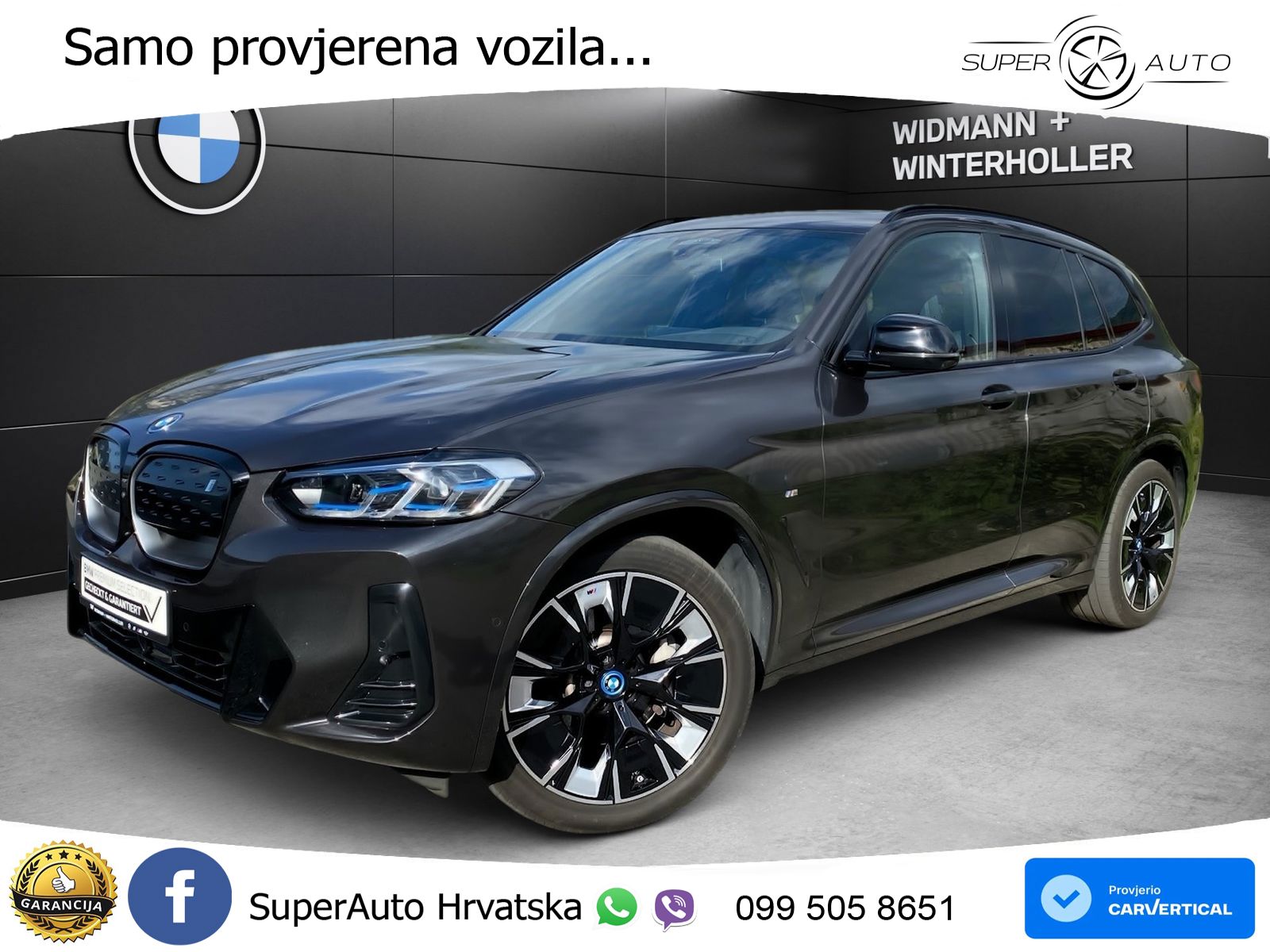 BMW iX3 80 kWh (286 KS) M Sport LED+GR SJED+ACC