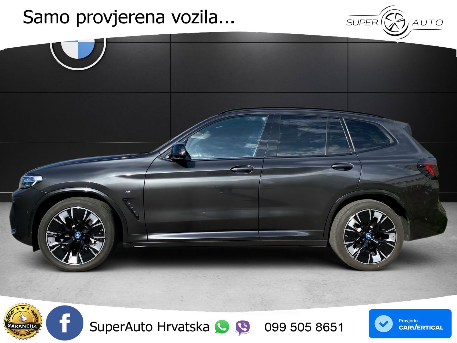 BMW iX3 80 kWh (286 KS) M Sport LED+GR SJED+ACC