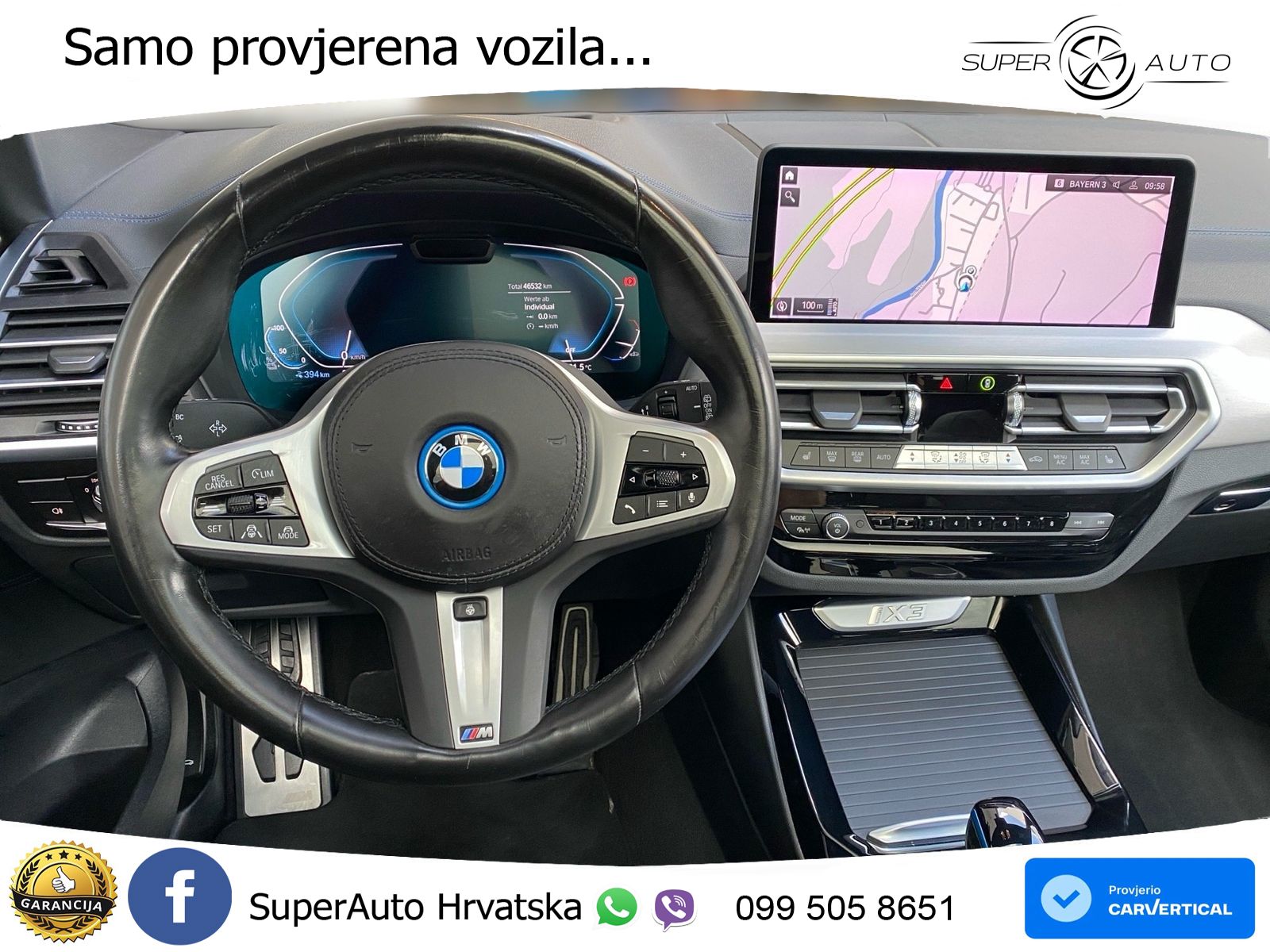 BMW iX3 80 kWh (286 KS) M Sport LED+GR SJED+ACC