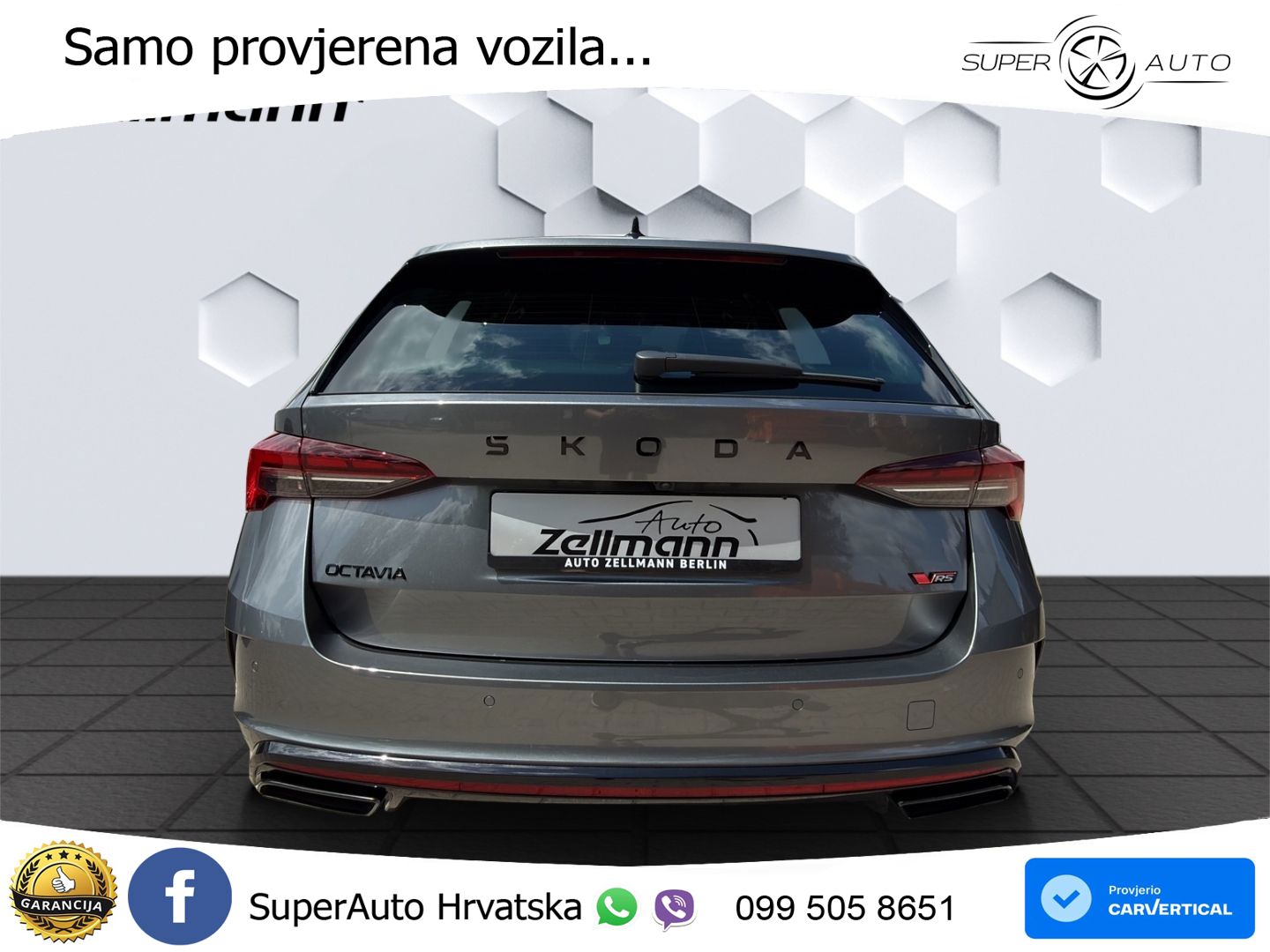Škoda Octavia Combi RS 2.0 TSI (265 KS) DSG LED+GR SJED+ACC