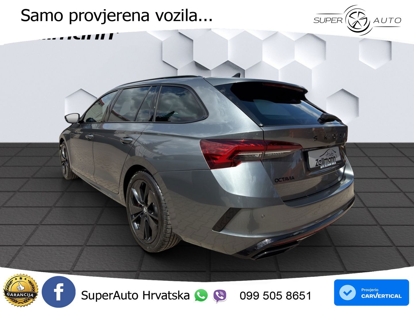 Škoda Octavia Combi RS 2.0 TSI (265 KS) DSG LED+GR SJED+ACC