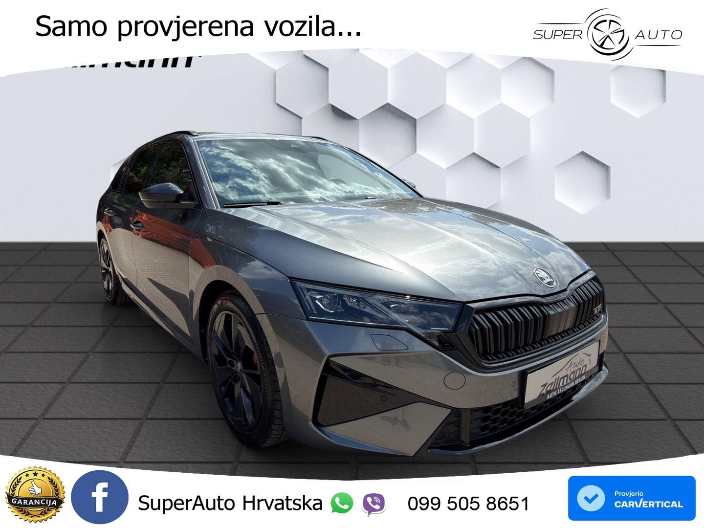 Škoda Octavia Combi RS 2.0 TSI (265 KS) DSG LED+GR SJED+ACC