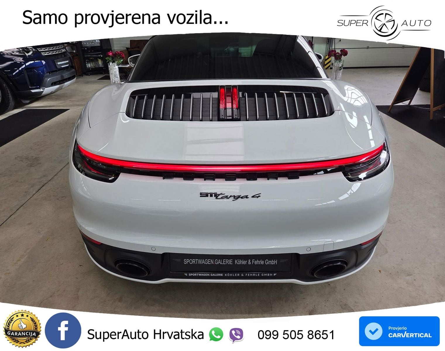 Porsche 911 Targa 4 3.0 (385 KS) PDK LED+GR SJED+ACC