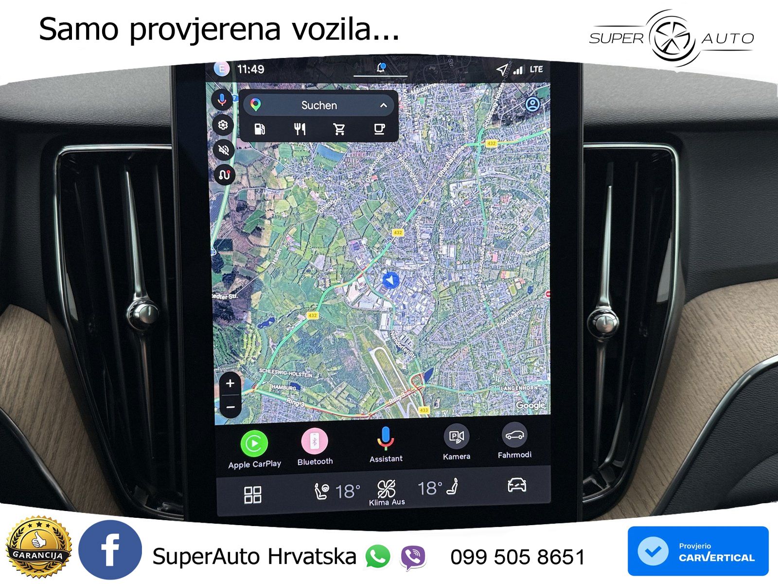 Volvo XC60 B5 Benzin AWD Geartronic ACC+HEAD+4xGR SJED+360+PANO