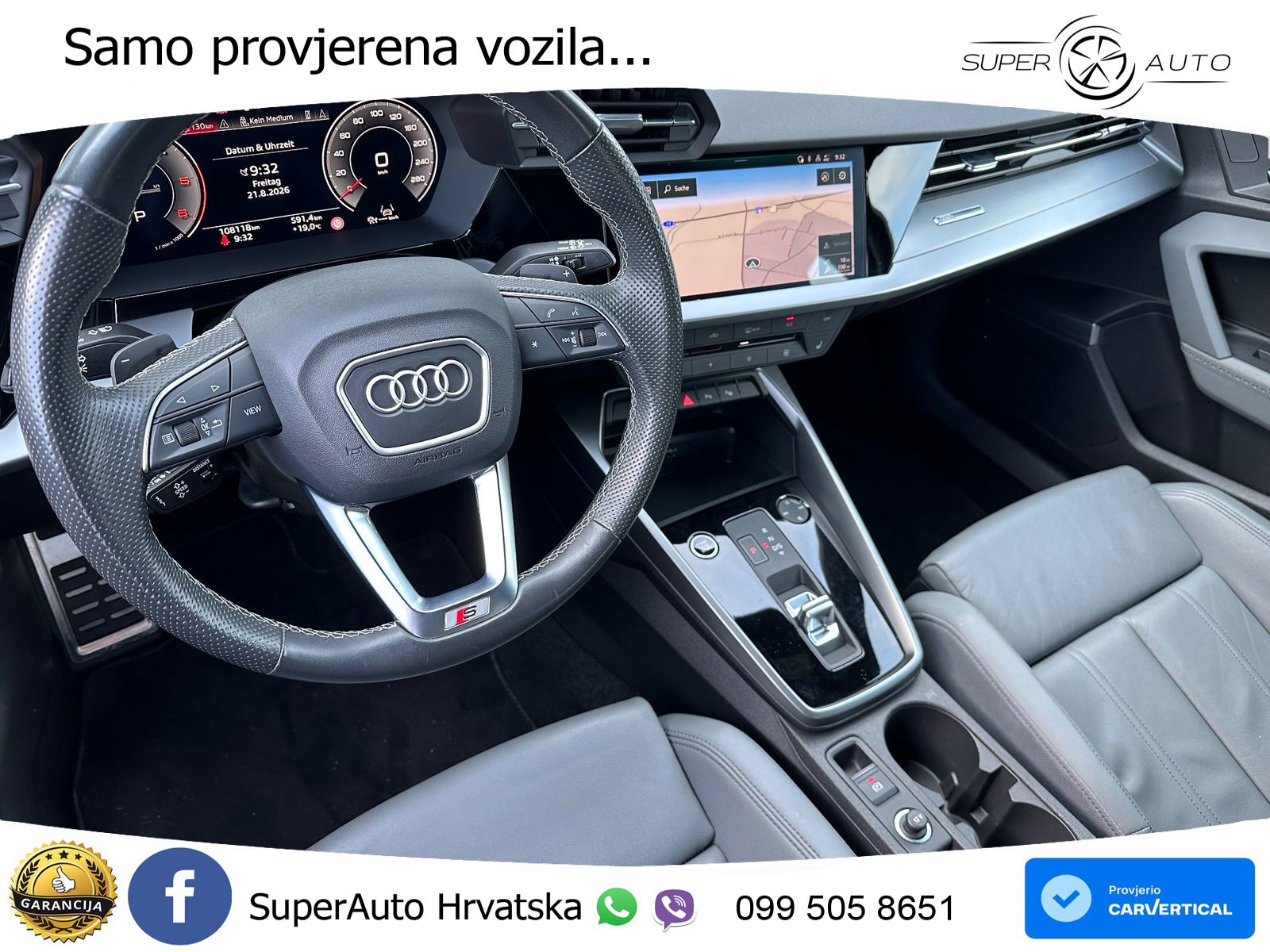 Audi A3 35 TDI (150 KS) S tronic S line LED+GR SJED+ACC