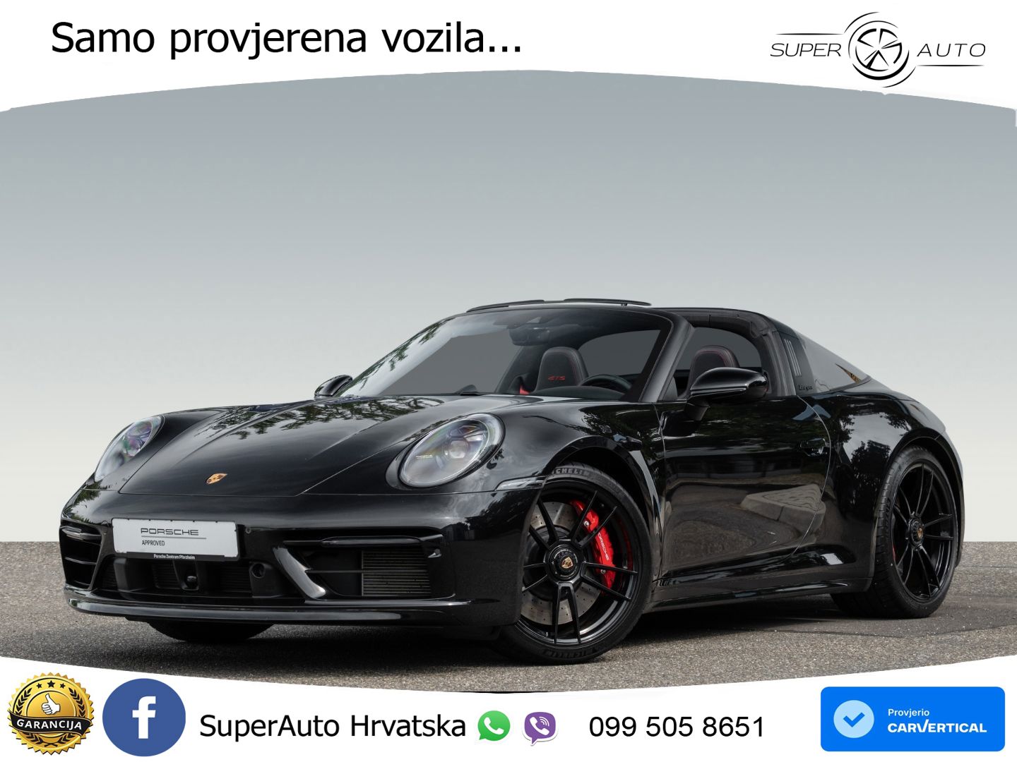 Porsche 911 Targa 4 GTS 3.0 (480 KS) PDK LED+GR SJED+ACC