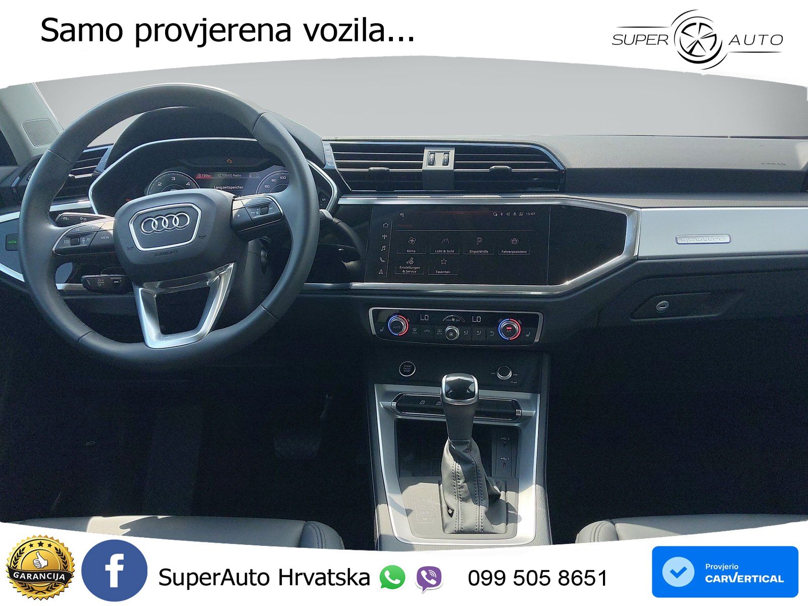 Audi Q3 40 TDI (193 KS) quattro S tronic advanced LED+GR SJED+ACC