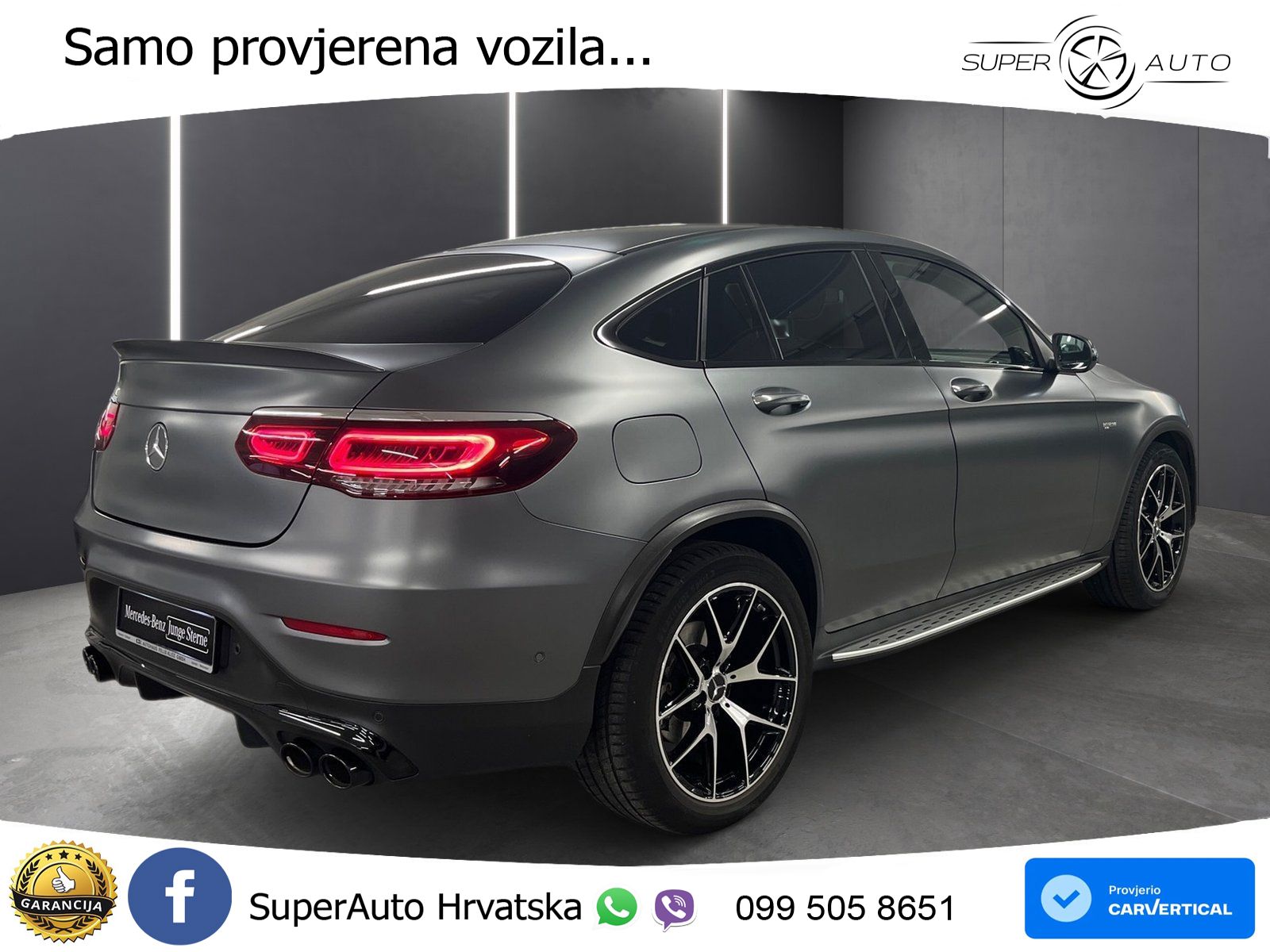 Mercedes GLC Coupe AMG 43 V6 (390 KS) 4MATIC TCT ZRAČNI+ACC+GR SJED+KAM