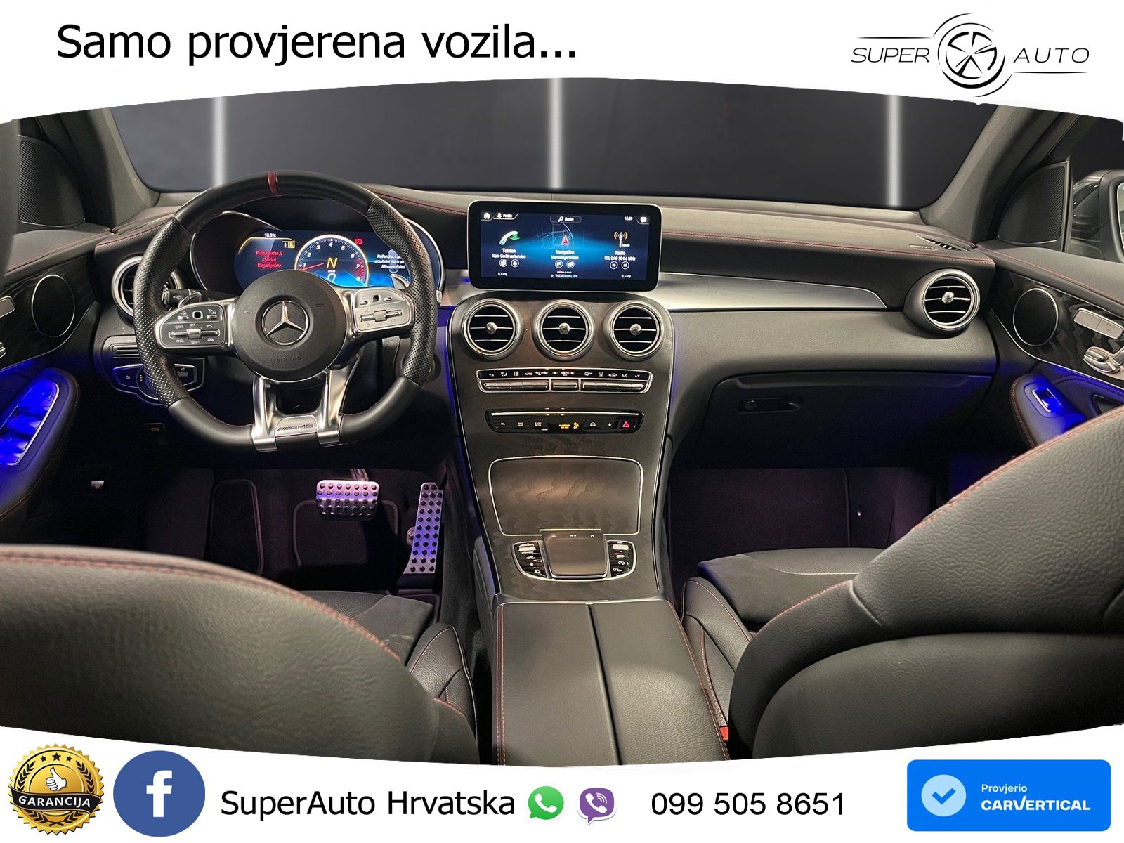 Mercedes GLC Coupe AMG 43 V6 (390 KS) 4MATIC TCT ZRAČNI+ACC+GR SJED+KAM