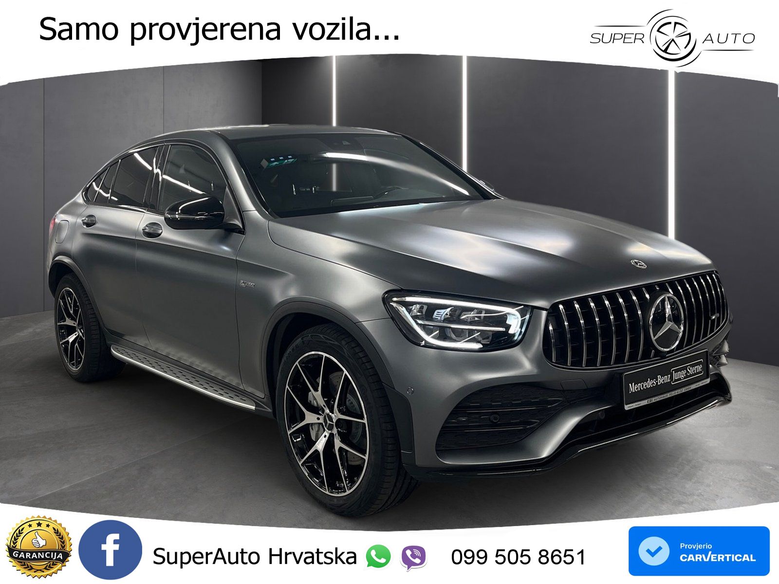 Mercedes GLC Coupe AMG 43 V6 (390 KS) 4MATIC TCT ZRAČNI+ACC+GR SJED+KAM