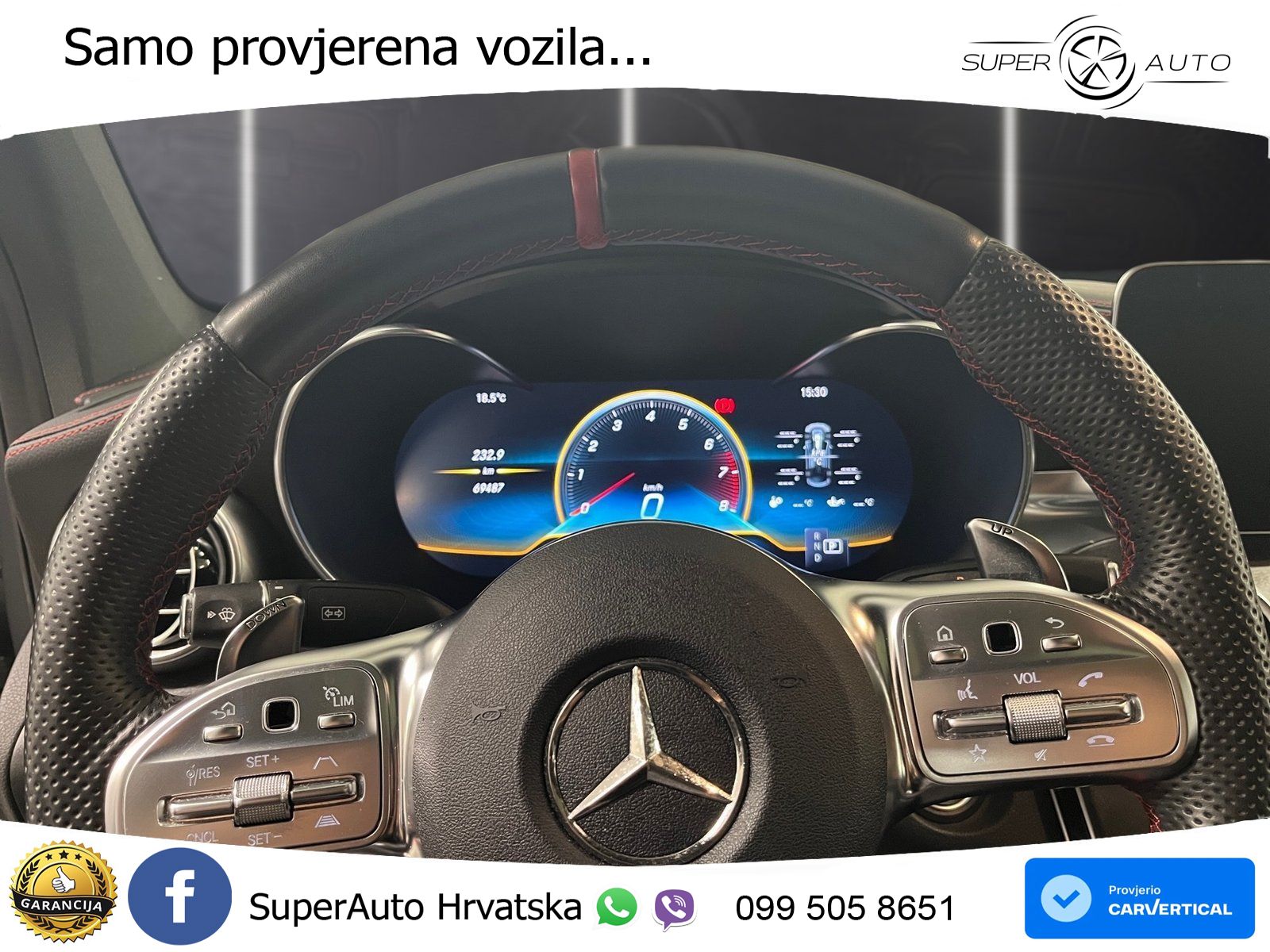 Mercedes GLC Coupe AMG 43 V6 (390 KS) 4MATIC TCT ZRAČNI+ACC+GR SJED+KAM