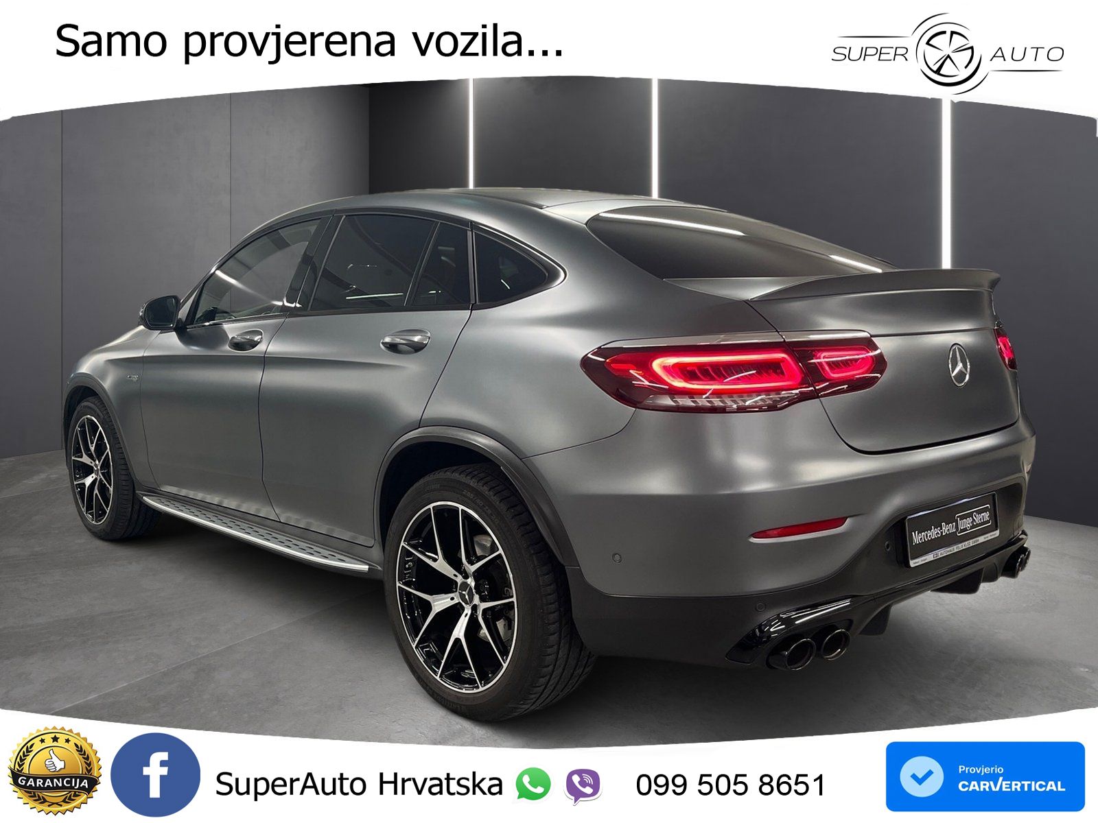Mercedes GLC Coupe AMG 43 V6 (390 KS) 4MATIC TCT ZRAČNI+ACC+GR SJED+KAM