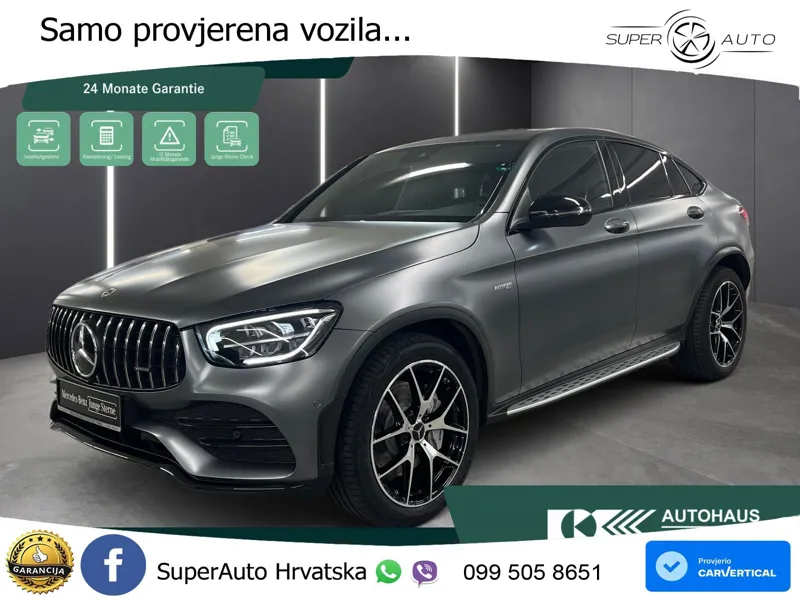 Mercedes GLC Coupe AMG 43 V6 (390 KS) 4MATIC TCT ZRAČNI+ACC+GR SJED+KAM