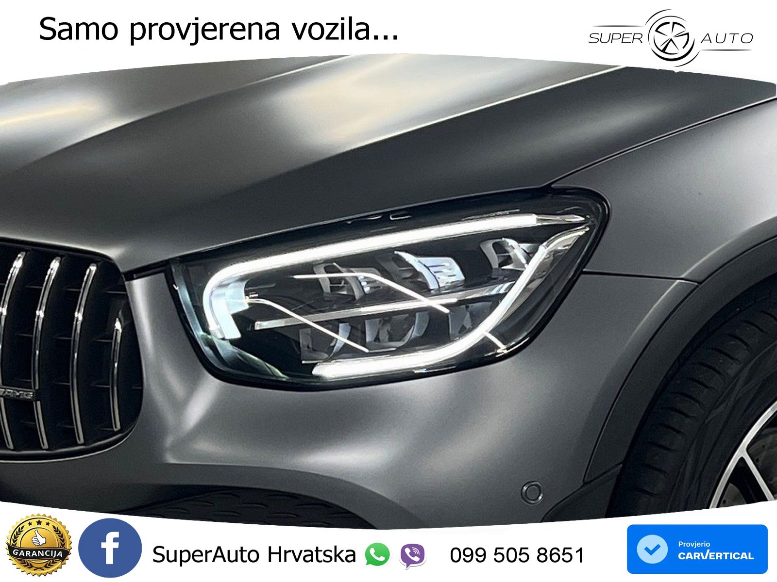 Mercedes GLC Coupe AMG 43 V6 (390 KS) 4MATIC TCT ZRAČNI+ACC+GR SJED+KAM