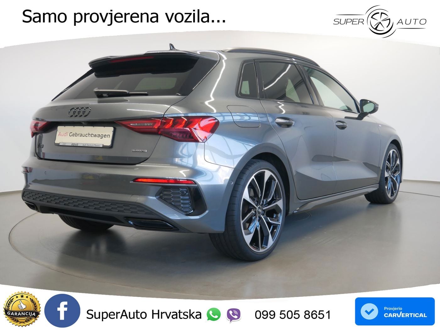 Audi A3 40 TFSI (190 KS) quattro S tronic S line LED+GR SJED+ACC