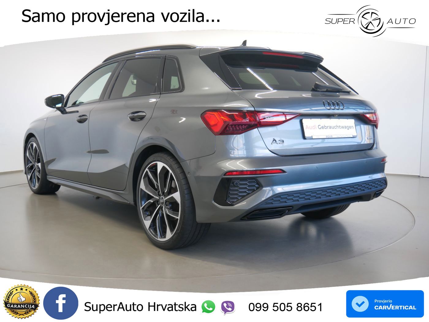 Audi A3 40 TFSI (190 KS) quattro S tronic S line LED+GR SJED+ACC