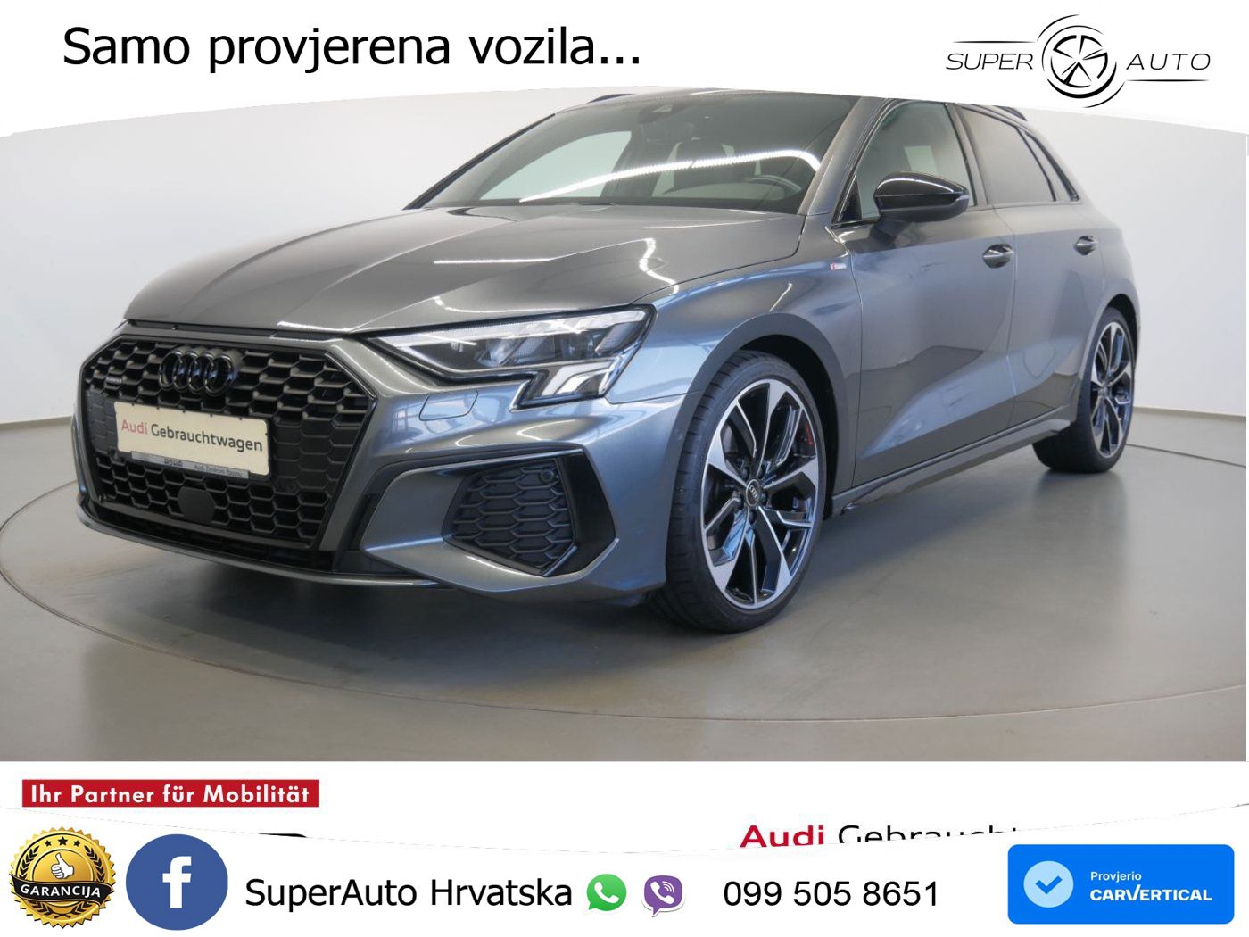 Audi A3 40 TFSI (190 KS) quattro S tronic S line LED+GR SJED+ACC