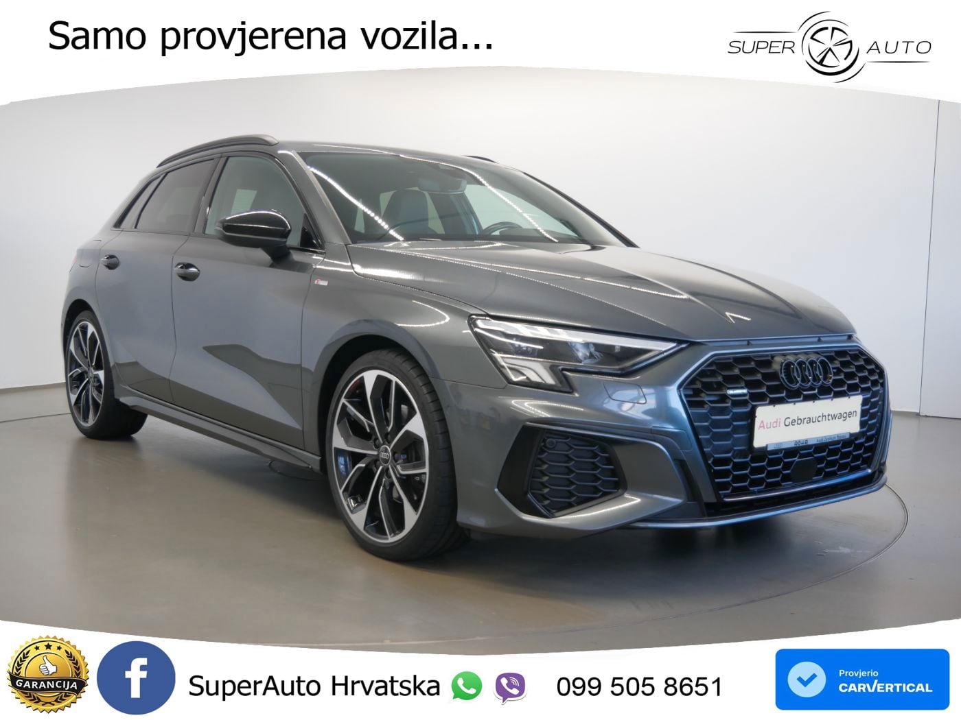 Audi A3 40 TFSI (190 KS) quattro S tronic S line LED+GR SJED+ACC