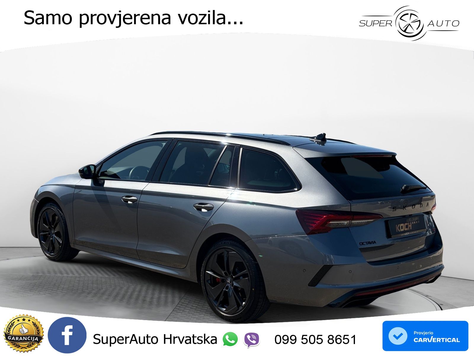Škoda Octavia Combi RS 2.0 TSI (265 KS) DSG MATRIX+GR SJED+KAM