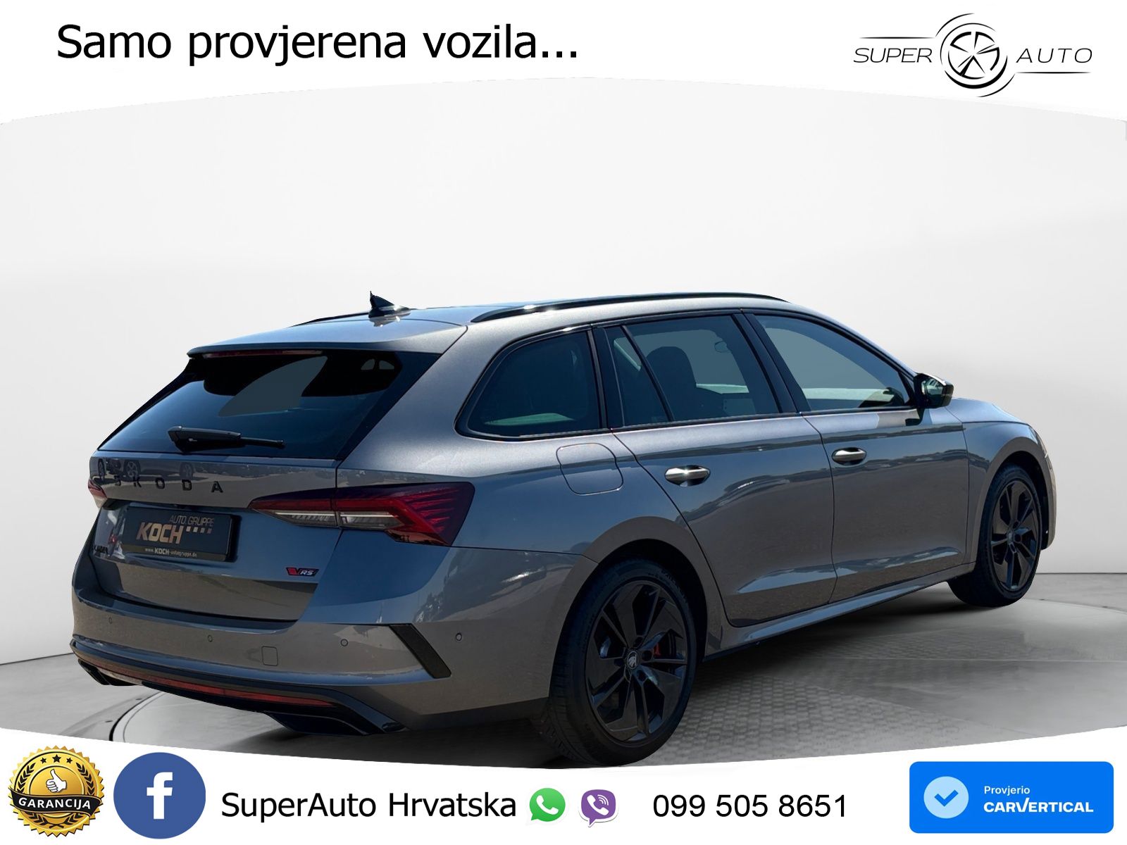 Škoda Octavia Combi RS 2.0 TSI (265 KS) DSG MATRIX+GR SJED+KAM