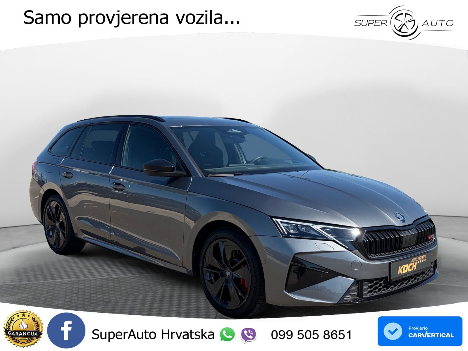 Škoda Octavia Combi RS 2.0 TSI (265 KS) DSG MATRIX+GR SJED+KAM