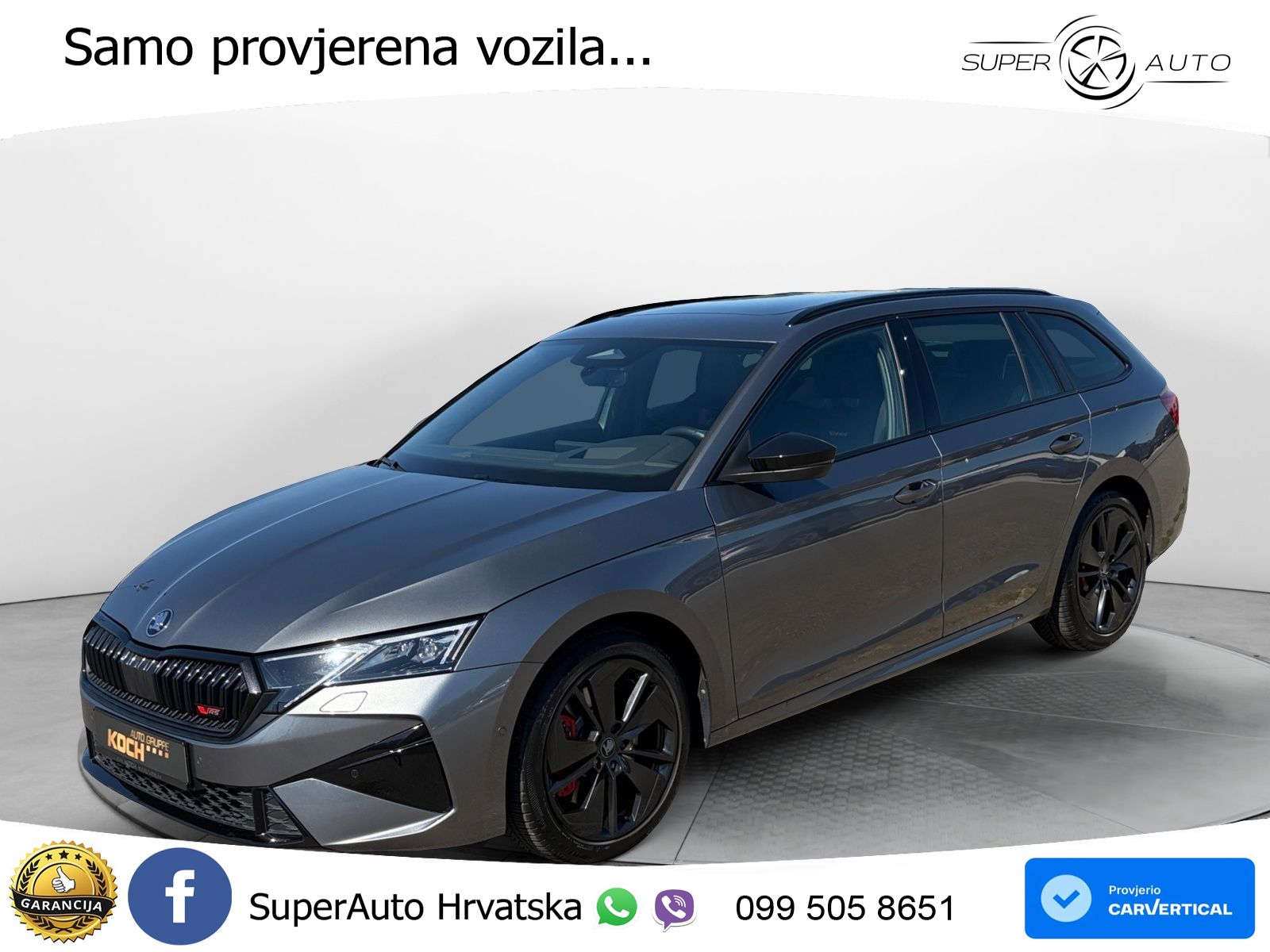 Škoda Octavia Combi RS 2.0 TSI (265 KS) DSG MATRIX+GR SJED+KAM