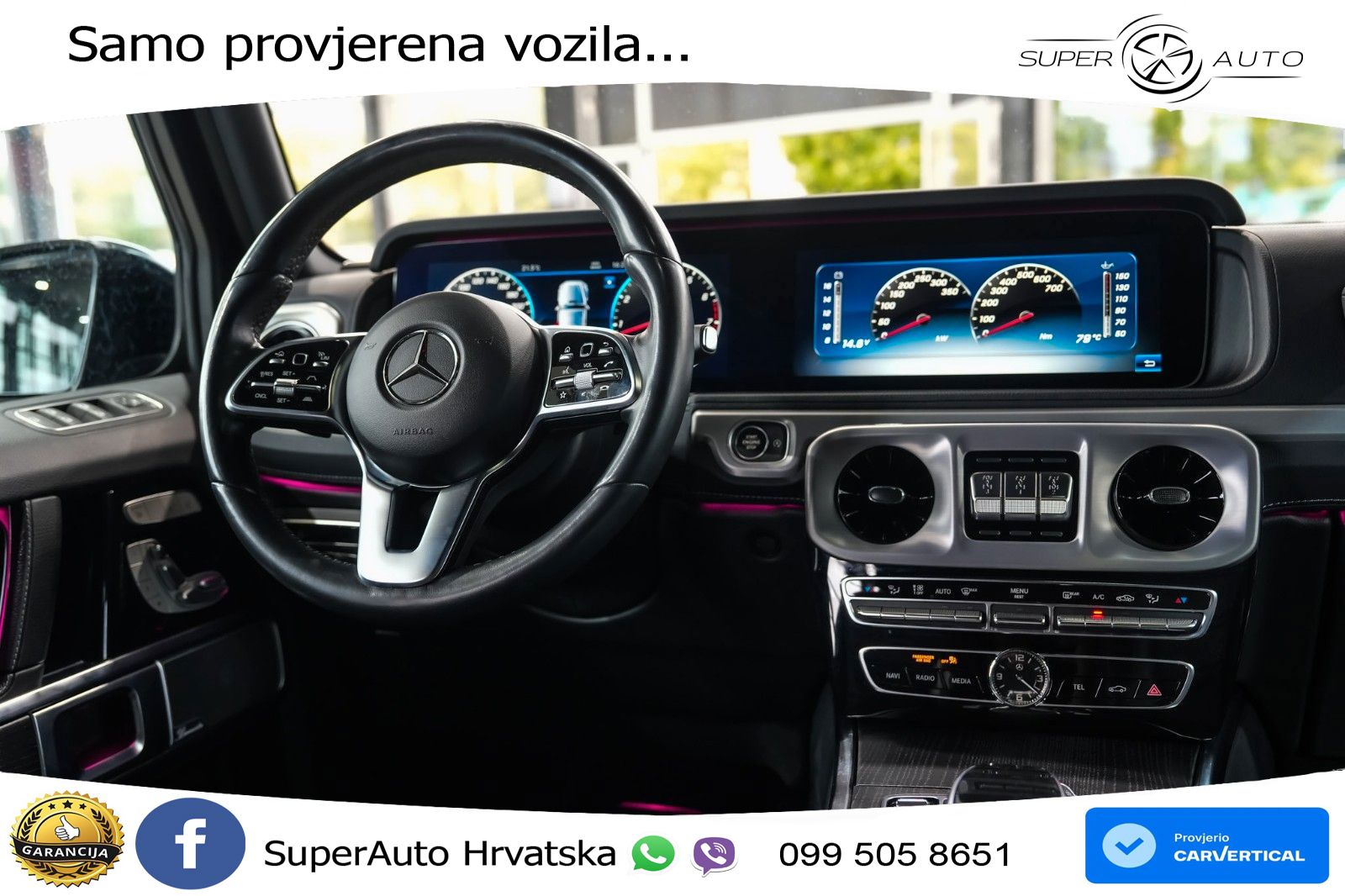 Mercedes G 500 Long V8 (422 KS) 4MATIC 9G-TRONIC AMG LED+GR SJED+ACC