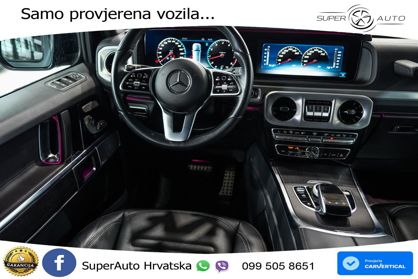 Mercedes G 500 Long V8 (422 KS) 4MATIC 9G-TRONIC AMG LED+GR SJED+ACC