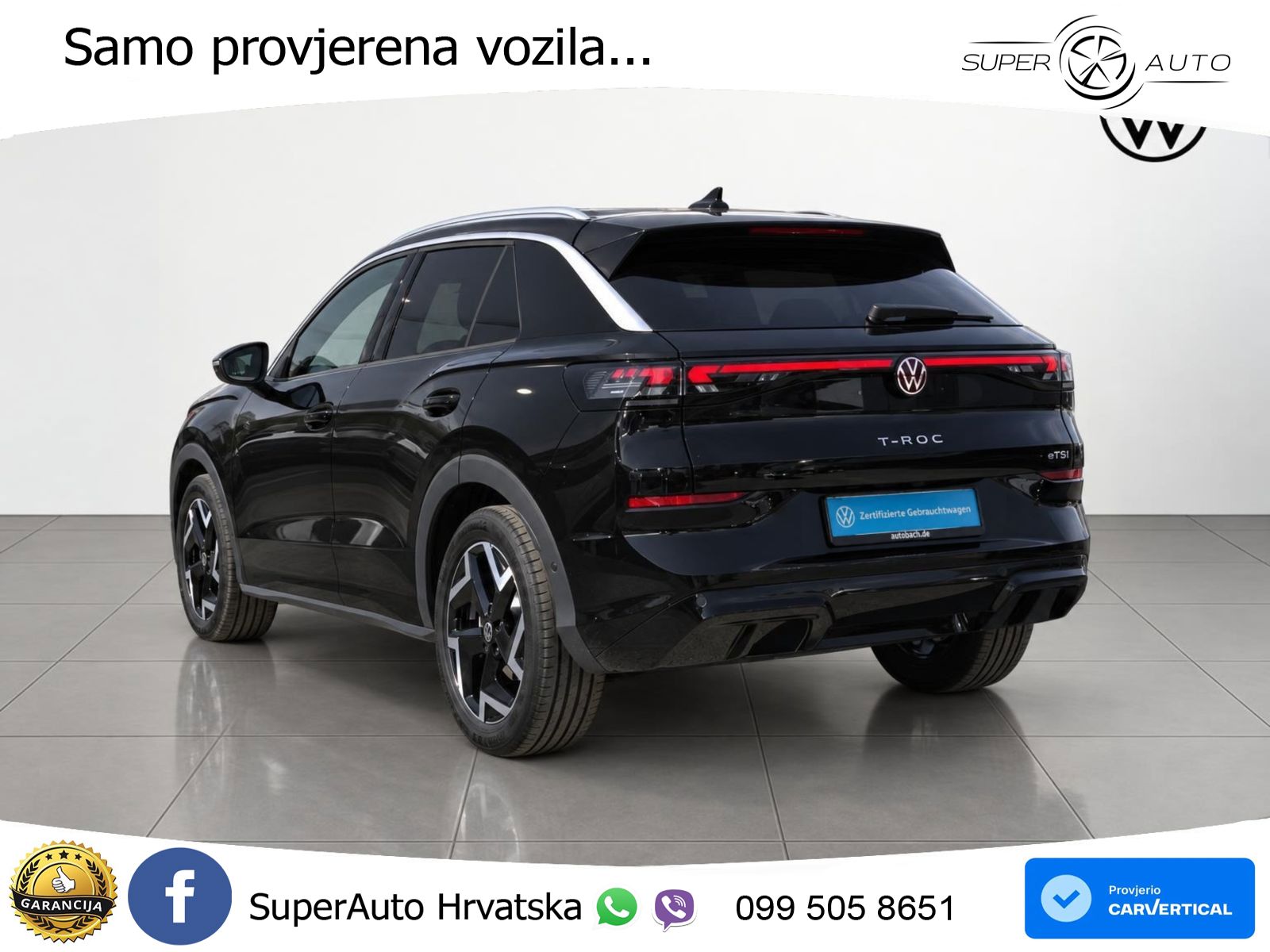Volkswagen T-Roc 1.5 eTSI (150 KS)  DSG R-Line LED+GR SJED+ACC