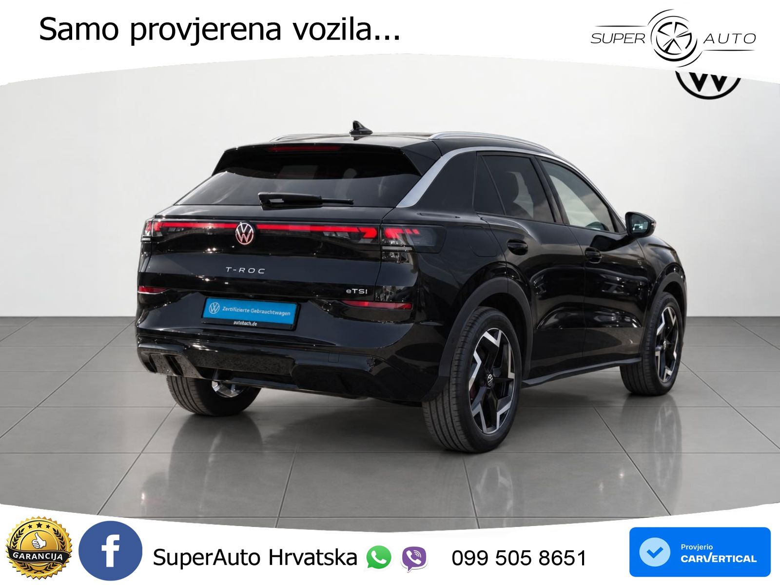 Volkswagen T-Roc 1.5 eTSI (150 KS)  DSG R-Line LED+GR SJED+ACC