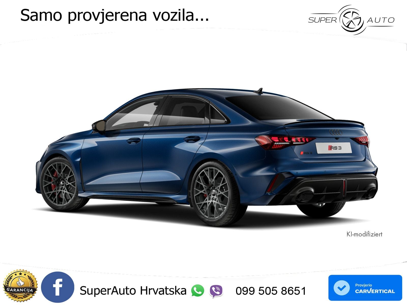Audi RS3 Sedan 2.5 TFSI (400 KS) quattro S tronic LED+GR SJED+ACC