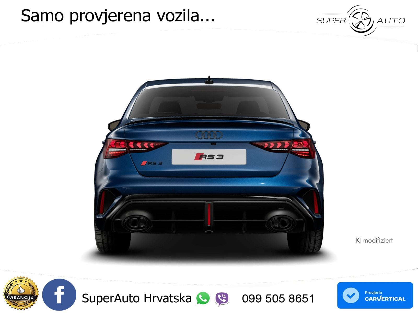 Audi RS3 Sedan 2.5 TFSI (400 KS) quattro S tronic LED+GR SJED+ACC