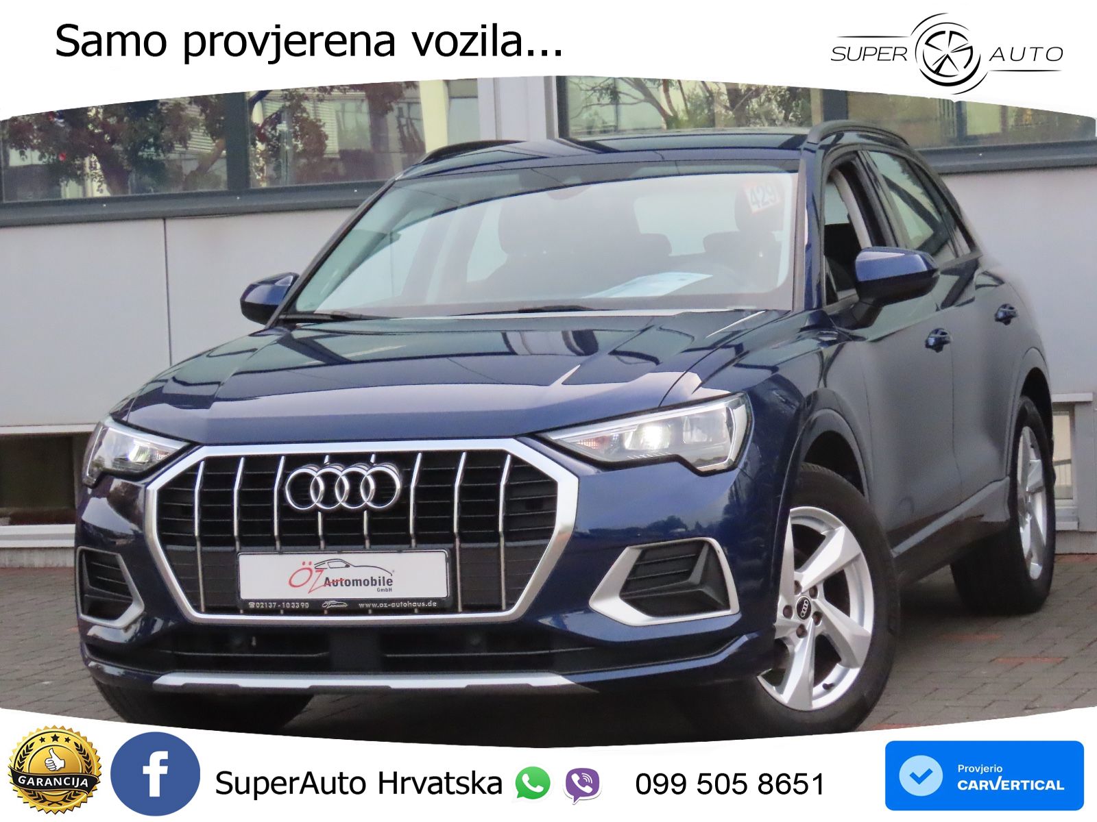 Audi Q3 35 TFSI (150 KS) LED+GR SJED+ACC