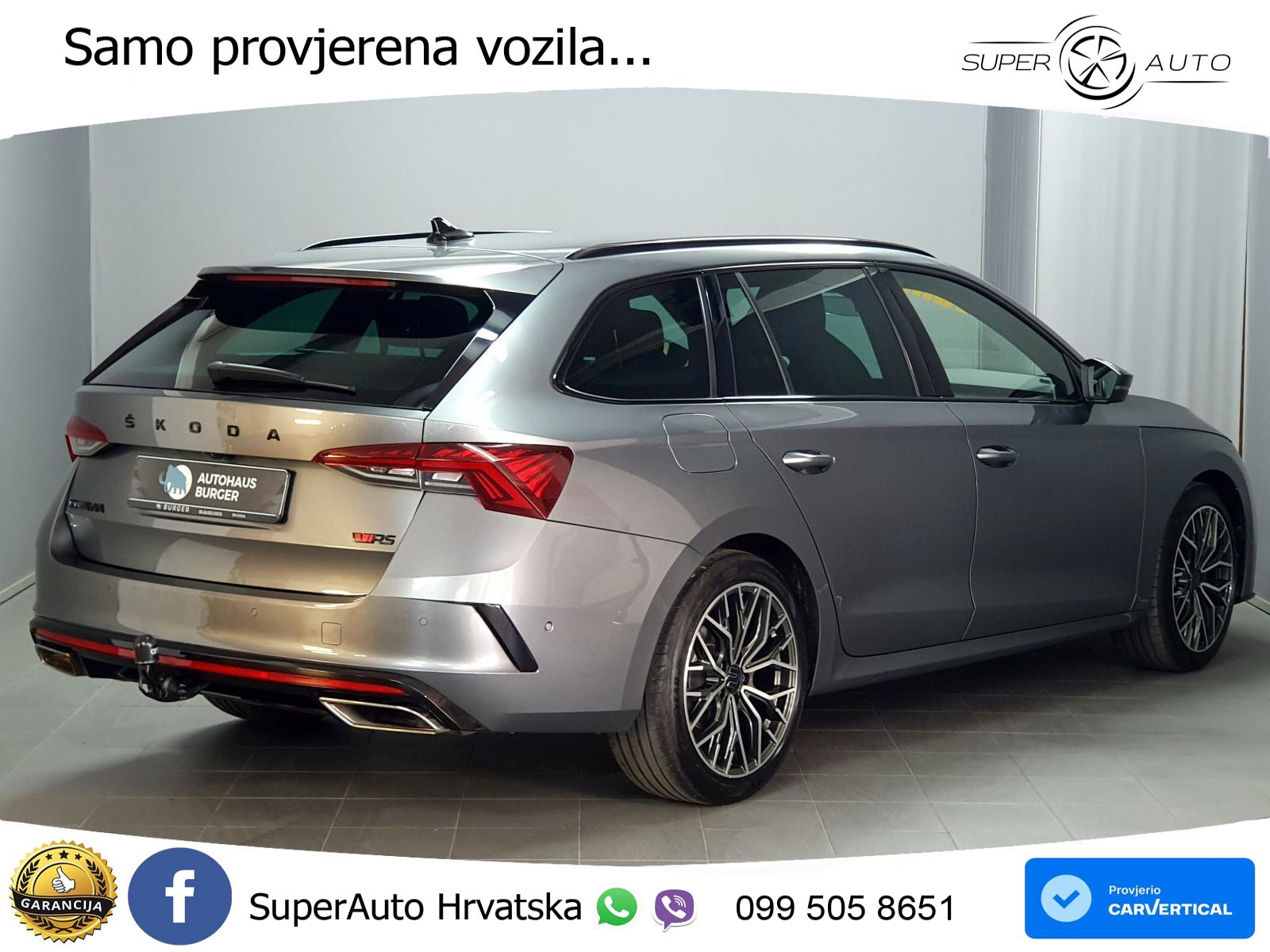 Škoda Octavia Combi RS 2.0 TDI (200 KS) DSG LED+GR SJED+ACC