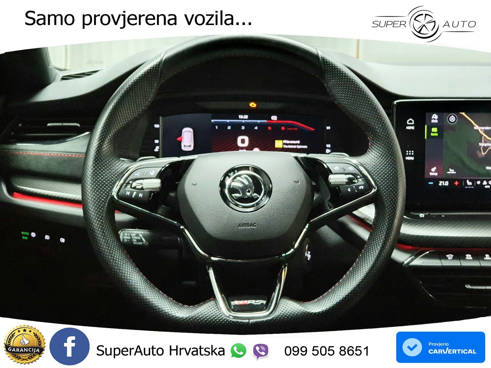 Škoda Octavia Combi RS 2.0 TDI (200 KS) DSG LED+GR SJED+ACC