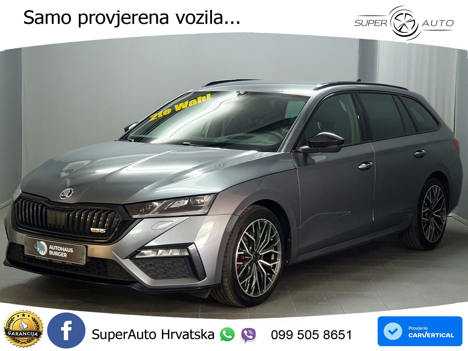 Škoda Octavia Combi RS 2.0 TDI (200 KS) DSG LED+GR SJED+ACC