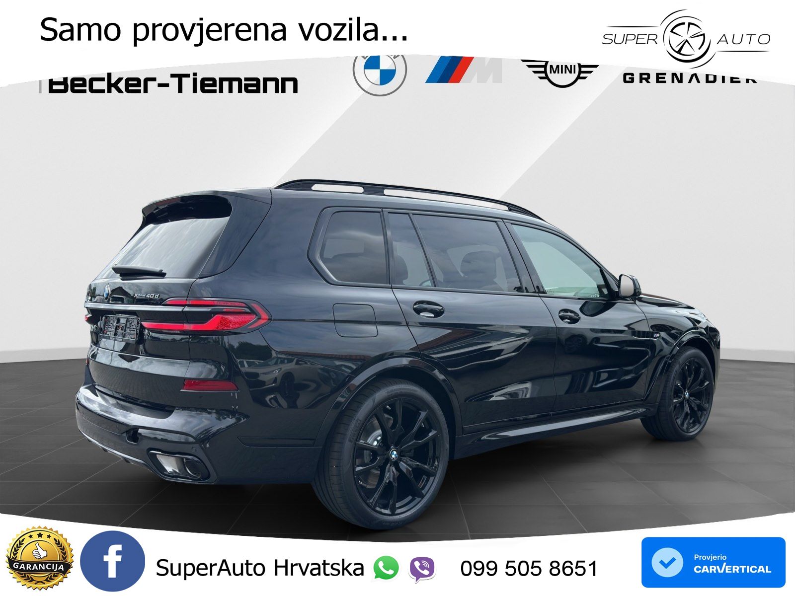 BMW X7 40d (352 KS) xDrive Steptronic M Sport ZRAČNI+ACC+GR SJED+KAM+PANO