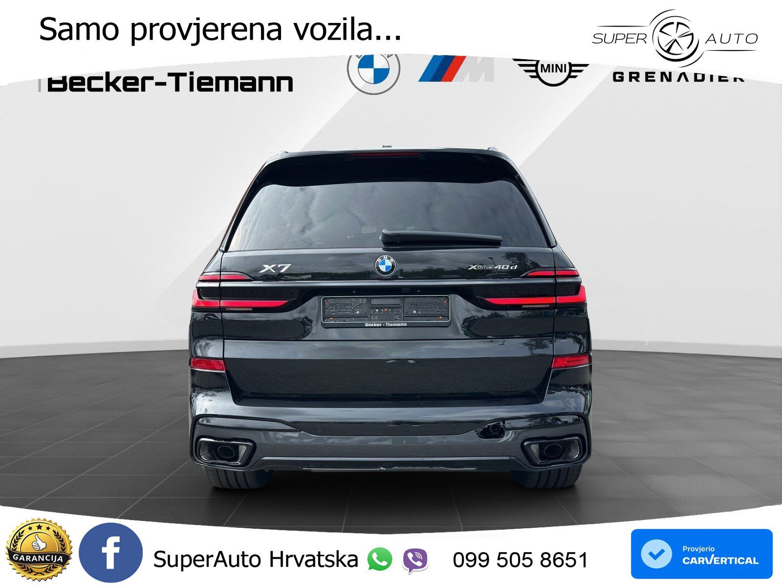 BMW X7 40d (352 KS) xDrive Steptronic M Sport ZRAČNI+ACC+GR SJED+KAM+PANO