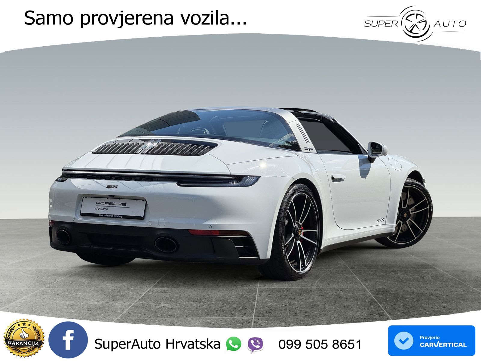 Porsche 911 Targa 4 GTS 3.0 (480 KS) PDK LED+GR SJED+ACC