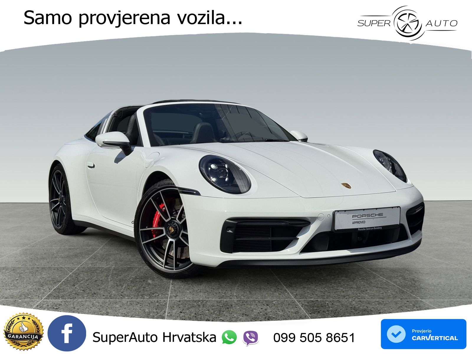 Porsche 911 Targa 4 GTS 3.0 (480 KS) PDK LED+GR SJED+ACC