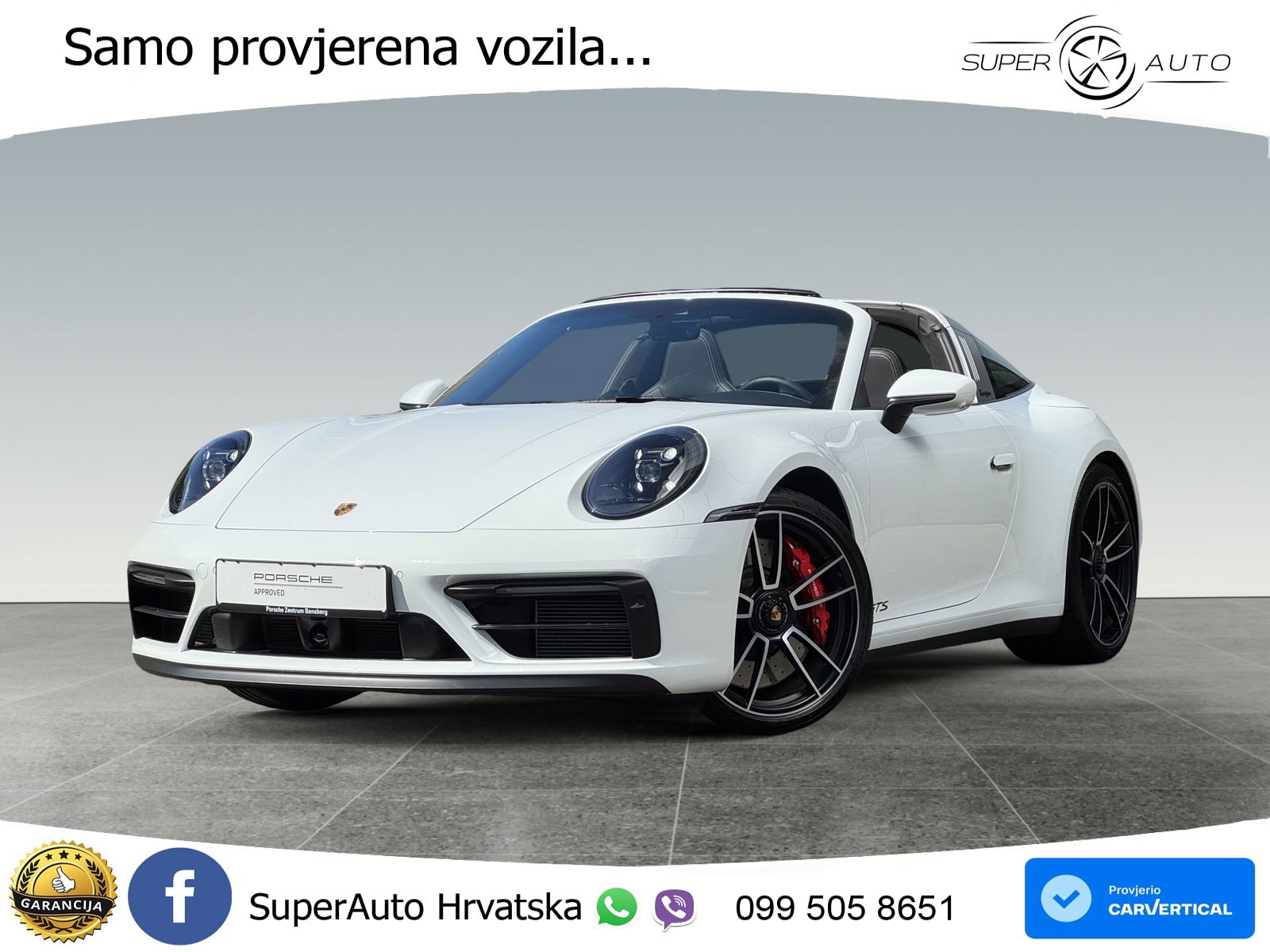 Porsche 911 Targa 4 GTS 3.0 (480 KS) PDK LED+GR SJED+ACC
