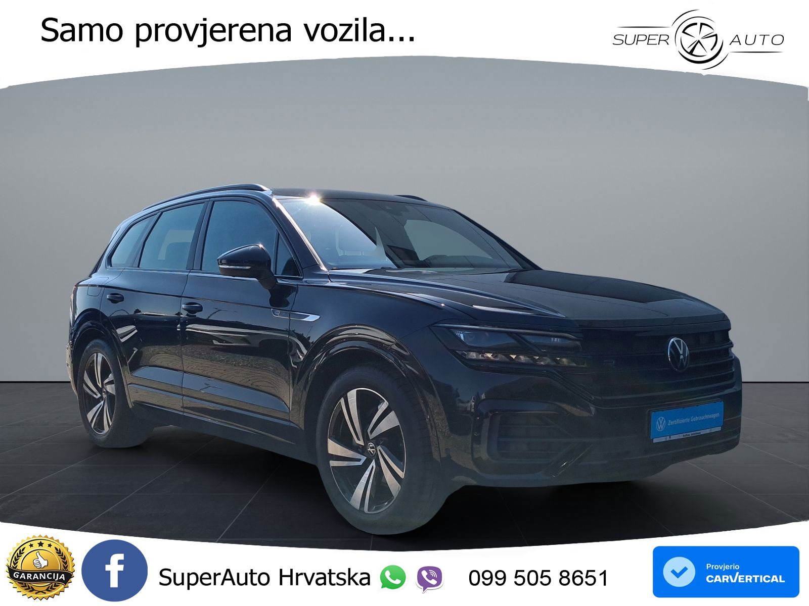 Volkswagen Touareg 3.0 V6 TDI (286 KS) 4MOTION Tiptronic R-Line ZRAČNI+ACC+4xGR SJED+KAM