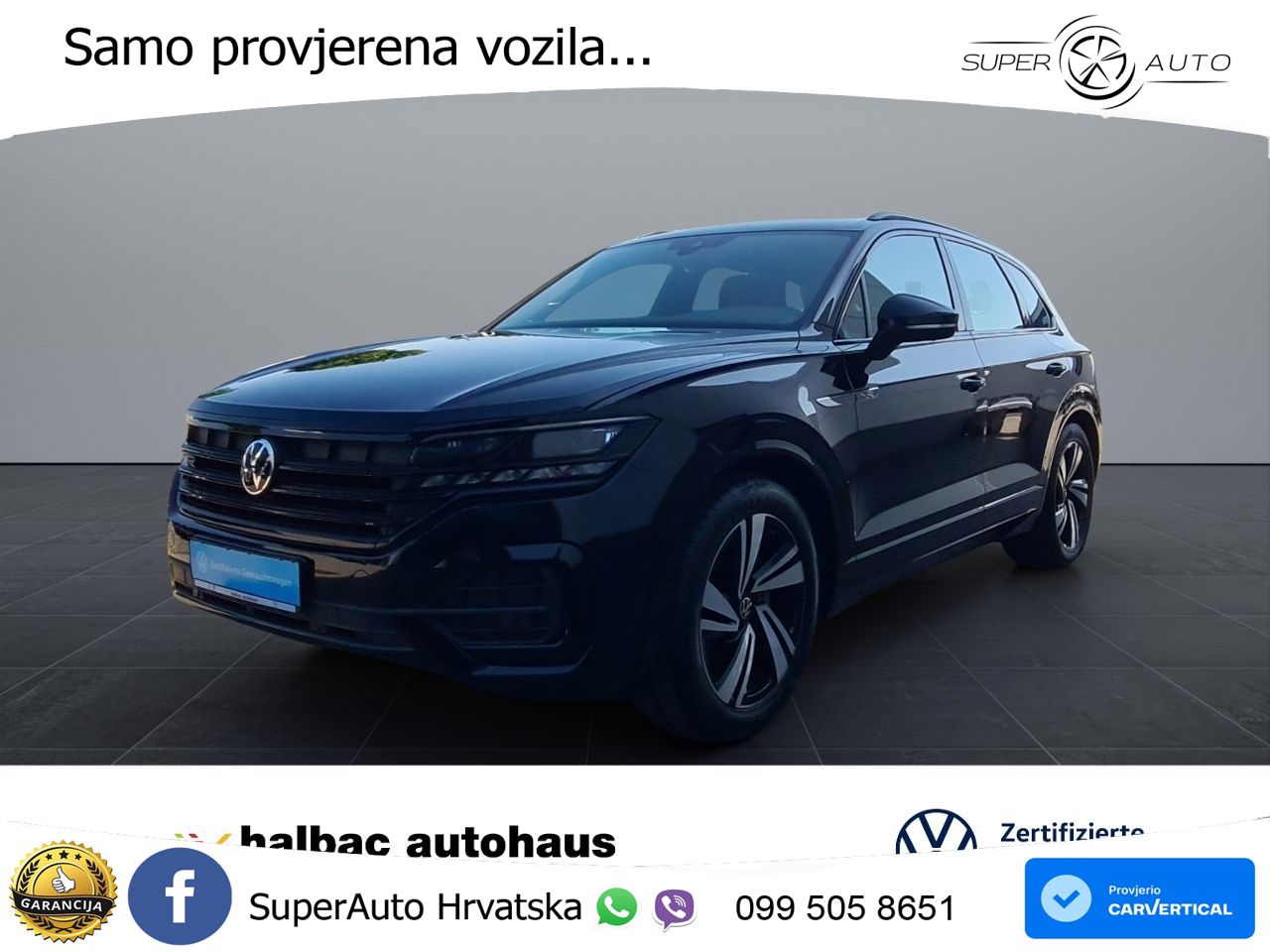 Volkswagen Touareg 3.0 V6 TDI (286 KS) 4MOTION Tiptronic R-Line ZRAČNI+ACC+4xGR SJED+KAM