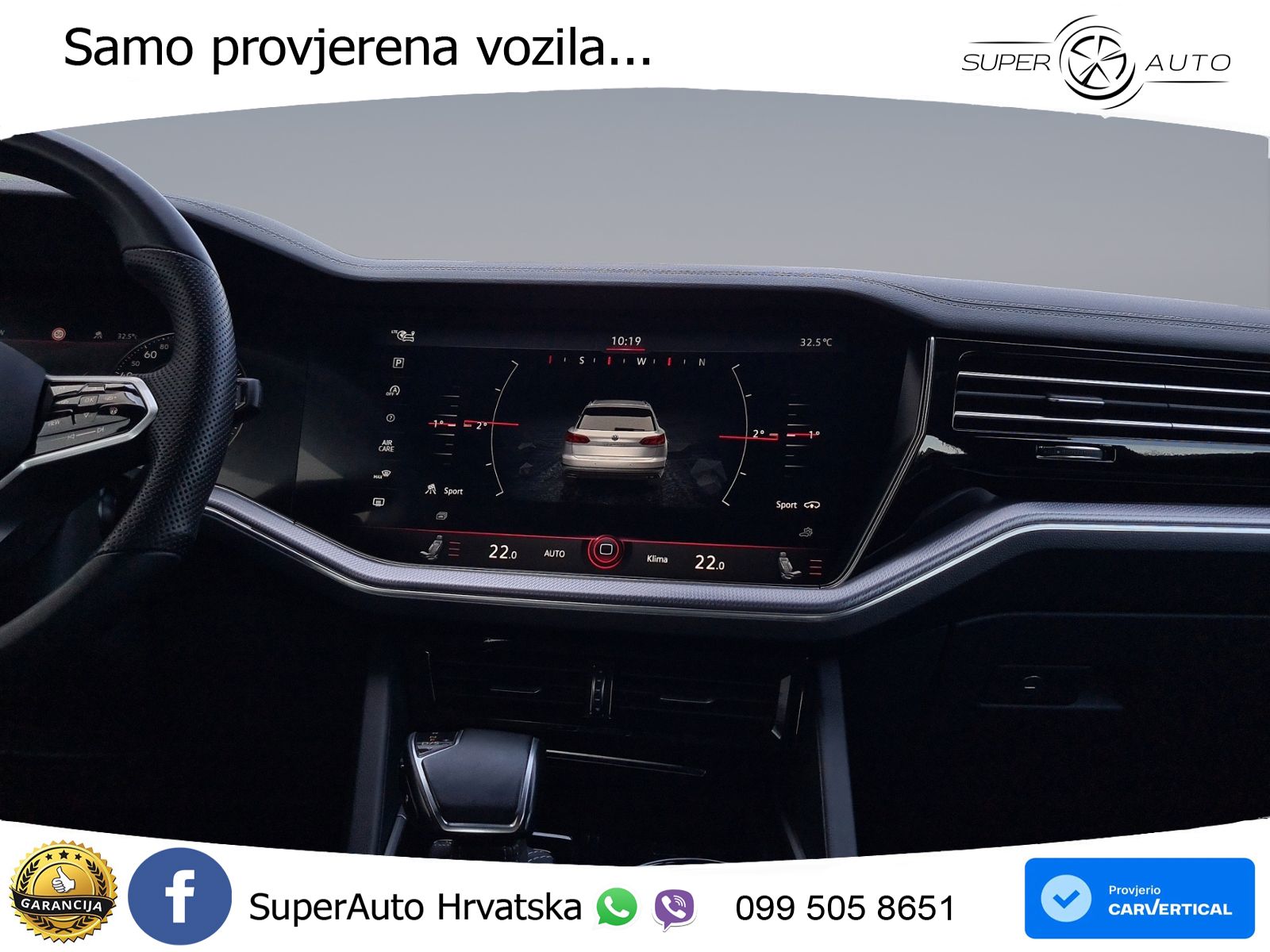 Volkswagen Touareg 3.0 V6 TDI (286 KS) 4MOTION Tiptronic R-Line ZRAČNI+ACC+4xGR SJED+KAM