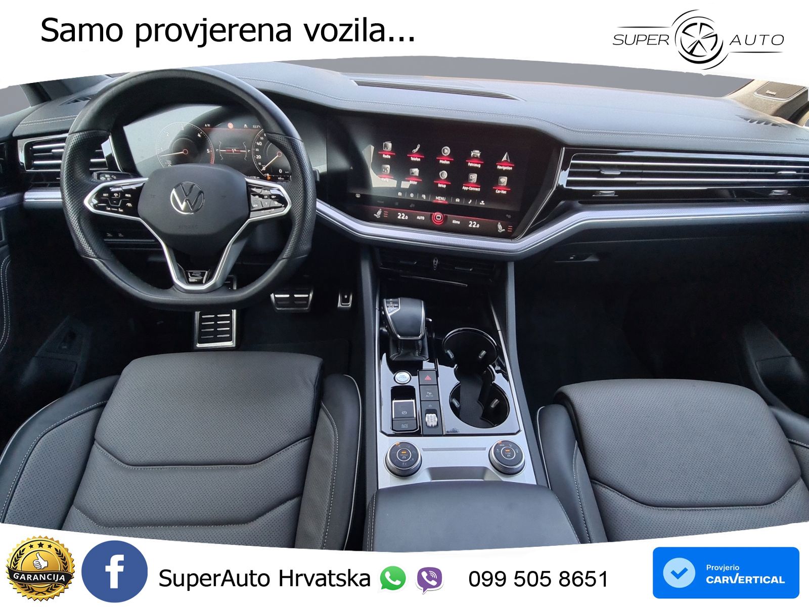 Volkswagen Touareg 3.0 V6 TDI (286 KS) 4MOTION Tiptronic R-Line ZRAČNI+ACC+4xGR SJED+KAM