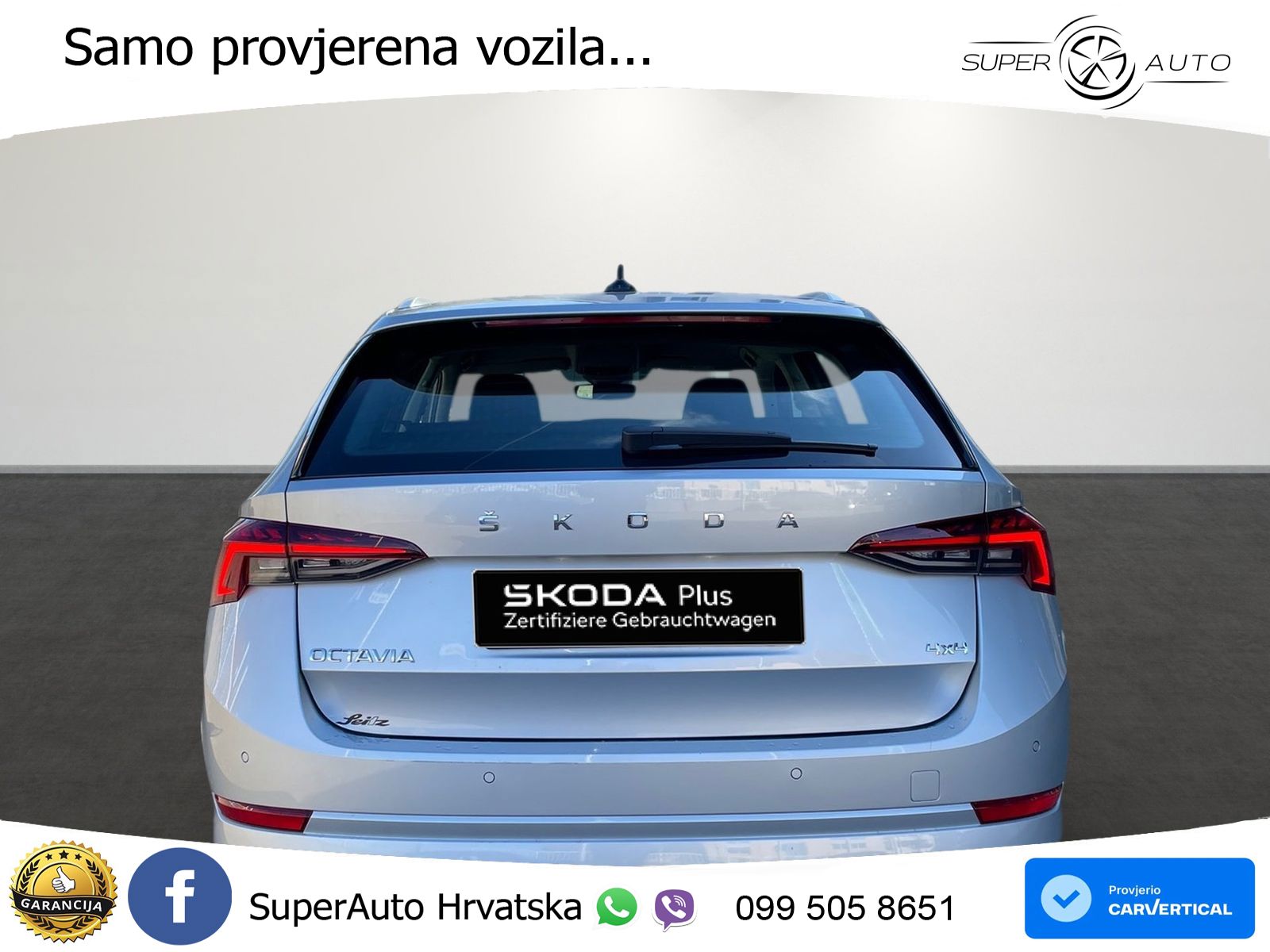 Škoda Octavia Combi 2.0 TDI (150 KS) 4x4 DSG LED+GR SJED+ACC